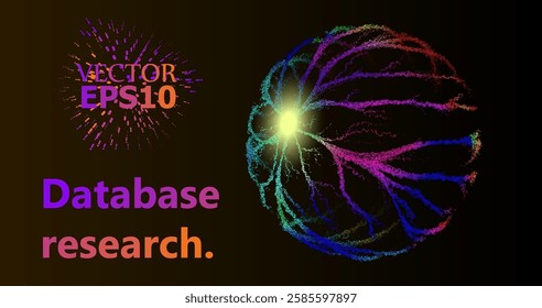 Wave pattern vector. 3D glowing abstract digital particles background. Technology concept. Abstract background. Future vector illustration.