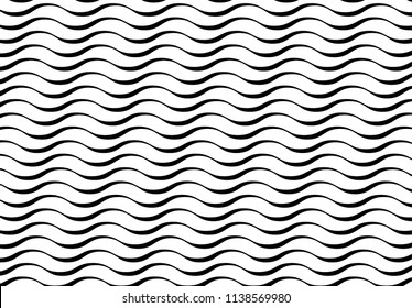 Wave  pattern vector  graphic collection on white Background