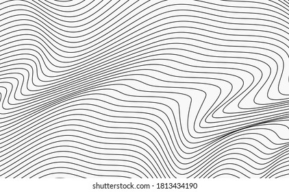 Wave pattern. Vector illustration. vector