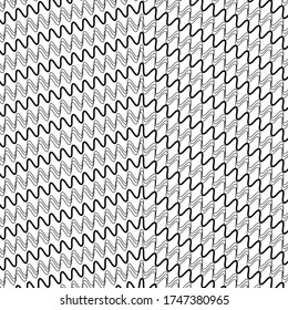 Wave pattern. Vector linen texture.