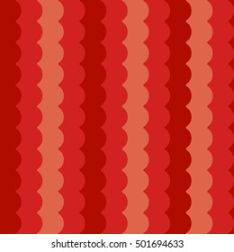 Wave pattern vector, vertical red abstract waves background seamless