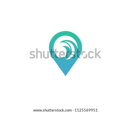 Wave pin logo 