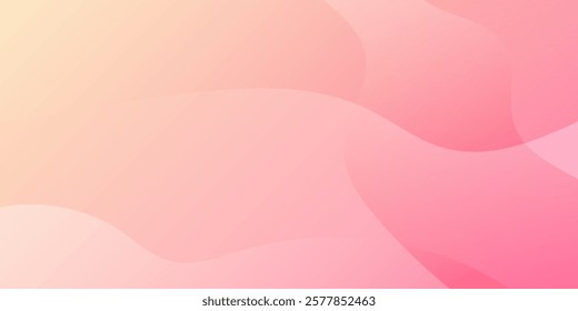 Wave pink and peach gradient background, suit for banner, web, presentation