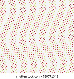 wave polka dot pattern red and yellow dot  