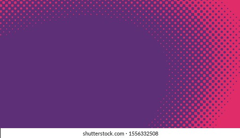 Wave pop art background abstract creative vector comics style blank layout template with clouds beams and isolated dots pattern. For sale banner, empty polka bubble, illustration for comic book design