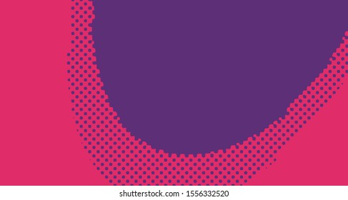 Wave pop art background abstract creative vector comics style blank layout template with clouds beams and isolated dots pattern. For sale banner, empty polka bubble, illustration for comic book design