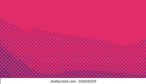 Wave pop art background abstract creative vector comics style blank layout template with clouds beams and isolated dots pattern. For sale banner, empty polka bubble, illustration for comic book design