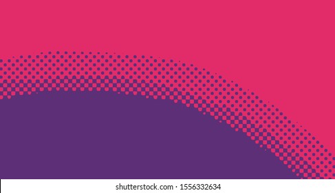 Wave pop art background abstract creative vector comics style blank layout template with clouds beams and isolated dots pattern. For sale banner, empty polka bubble, illustration for comic book design