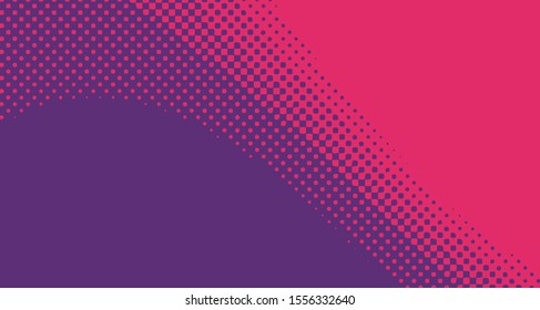 Wave pop art background abstract creative vector comics style blank layout template with clouds beams and isolated dots pattern. For sale banner, empty polka bubble, illustration for comic book design