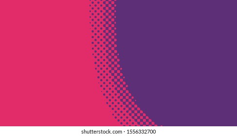 Wave pop art background abstract creative vector comics style blank layout template with clouds beams and isolated dots pattern. For sale banner, empty polka bubble, illustration for comic book design