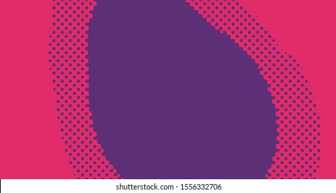 Wave pop art background abstract creative vector comics style blank layout template with clouds beams and isolated dots pattern. For sale banner, empty polka bubble, illustration for comic book design