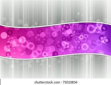 wave of purple circle background