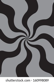 Wave Radial Black Gray