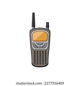 wave radio transceiver cartoon. wave radio transceiver sign. isolated symbol vector illustration