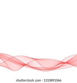 wave of red on a white background