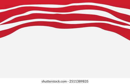 Fondo abstracto moderno blanco rojo de la onda