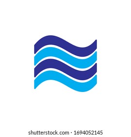 Wave related icon on background for graphic and web design. Creative illustration concept symbol for web or mobile app.