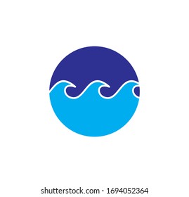 Wave related icon on background for graphic and web design. Creative illustration concept symbol for web or mobile app.