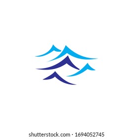 Wave related icon on background for graphic and web design. Creative illustration concept symbol for web or mobile app.