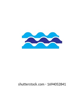 Wave related icon on background for graphic and web design. Creative illustration concept symbol for web or mobile app.