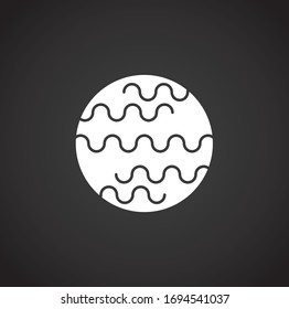 Wave related icon on background for graphic and web design. Creative illustration concept symbol for web or mobile app.