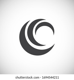 Wave related icon on background for graphic and web design. Creative illustration concept symbol for web or mobile app.