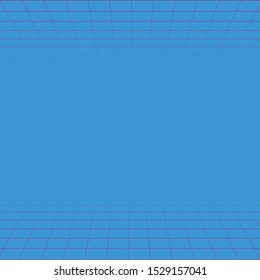 Wave retro grid background. Vapor wave vector neon game poster