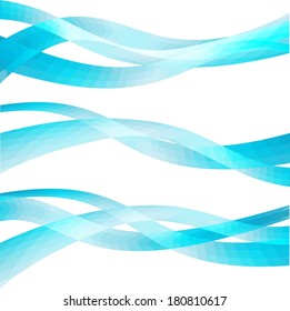 wave rhombus frames set
