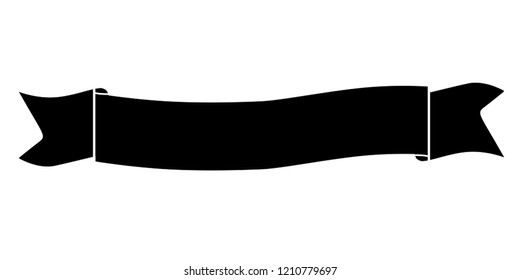 wave ribbon icon on white background. flat style. wave ribbon sign for your web site design, logo, app, UI. 