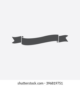 Wave Ribbon Icon Vector. 