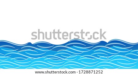 Wave sea curve summer background