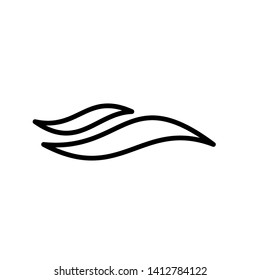 Wave sea icon vector on white background