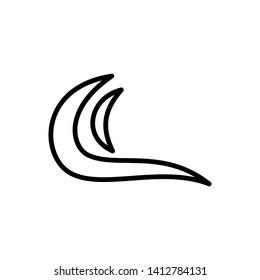 Wave sea icon vector on white background