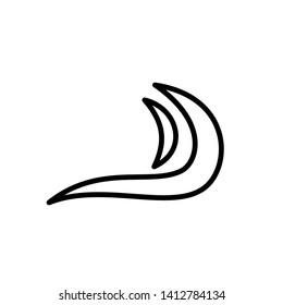 Wave sea icon vector on white background