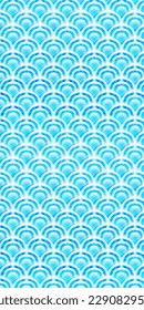 Fondo del patrón japonés del mar ondulado
