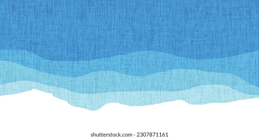 Fondo del patrón japonés del mar ondulado