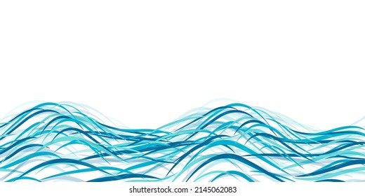 Wave sea Japanese pattern summer background