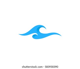 Wave Sea Logo Design Element