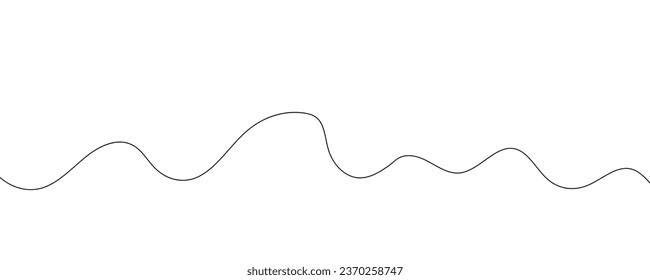 Wave sea ocean art water outline icon logo sketch continuous line. Ocean storm wave graphic surf sea abstract one modern doodle symbol decorative drawing splash nature design. Vector Illustration