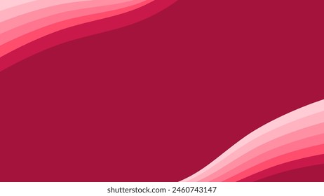 Die Wellen des Meeres reichen von violett bis rosa flachen Hintergrund. Dynamische Formen abstrakter Hintergrund. Elegante Komposition violett und rosa Welle
