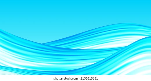 Wave sea summer Gradation background 