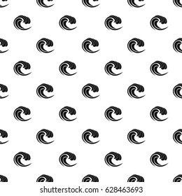 Wave of sea tide pattern seamless in simple style vector illustration