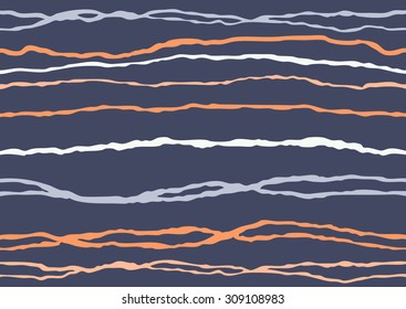 Wave seamless ethnic striped abstract background vintage colored vector
