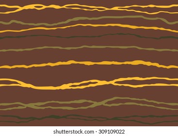 Wave seamless ethnic striped abstract background vintage colored vector