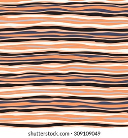 Wave seamless ethnic striped abstract background vintage colored vector