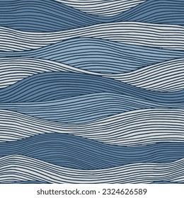 Wave seamless pattern design, Asian pattern design, Textile pattern Water, Ocean, Sea, Traditional