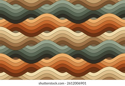 Wave seamless pattern design, Japanese and Chinese style concept. Vector illustration design.