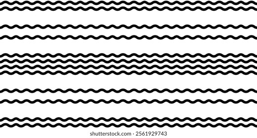 wave seamless pattern ocean doodle gift wrapping paper tile background repeat wallpaper line abstract isolated illustration design