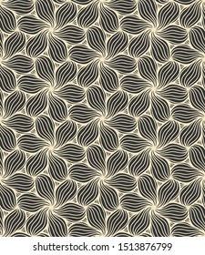 wave Seamless pattern. Vector linear illustration
