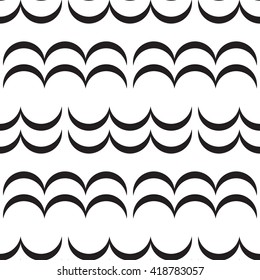 Wave seamless vector pattern. Hand drawn monochrome modern background. Wave icon pattern, Wave pattern isolated, Wave pattern eps8, Wave pattern picture, Wave pattern art, Wave pattern simple